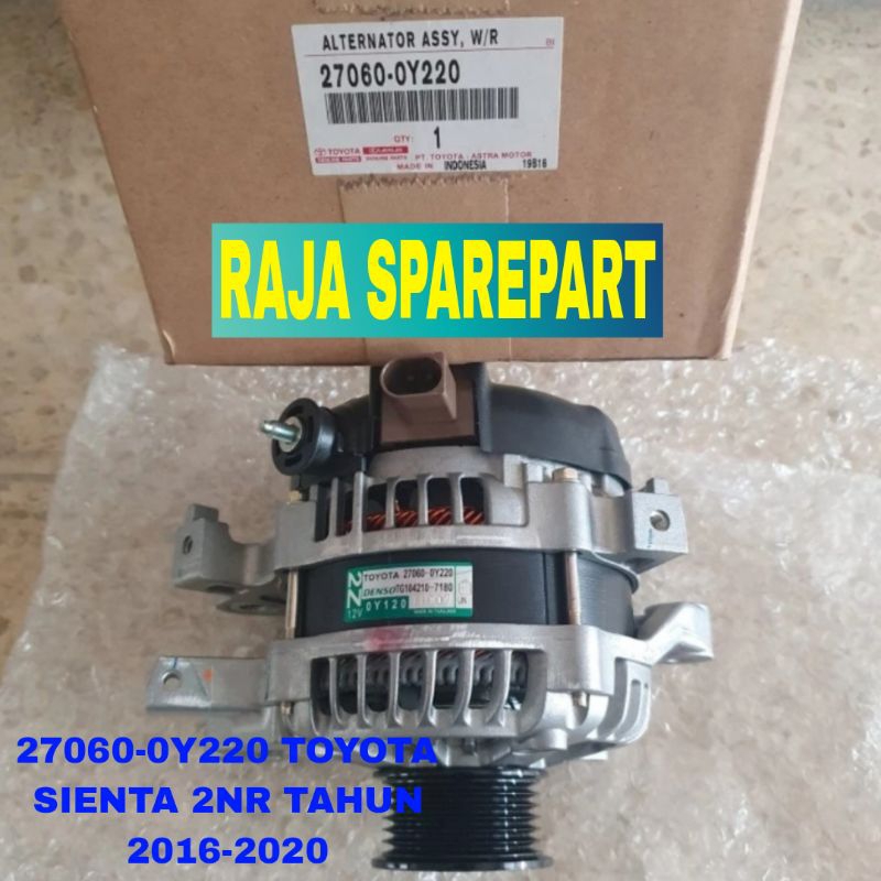 DINAMO ALTERNATOR ASSY TOYOTA SIENTA 2NR 2016 - 2020