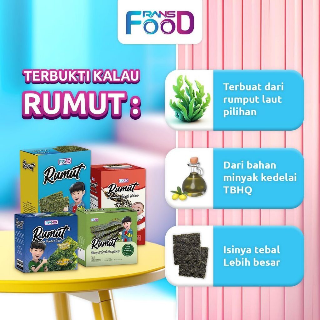 

Ay00! Rumut Panggang Rasa 4gr - Rumput Laut Panggang Praktis Lebih Renyah Isi 3