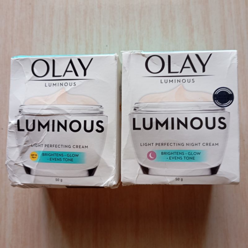 (Exp 06/2027) Olay Luminous Light Perfecting Day Cream SPF 15 PA++ 50g 50 g krim siang dan Olay Lumi
