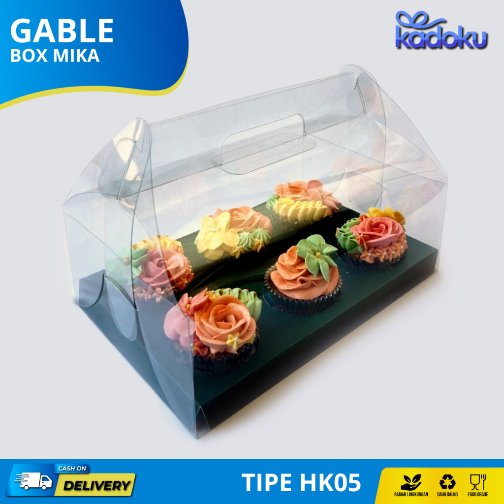 

Gable Box Cupcake / Gable Box Mika / Box Cupcake / Kotak Cupcake I HK05