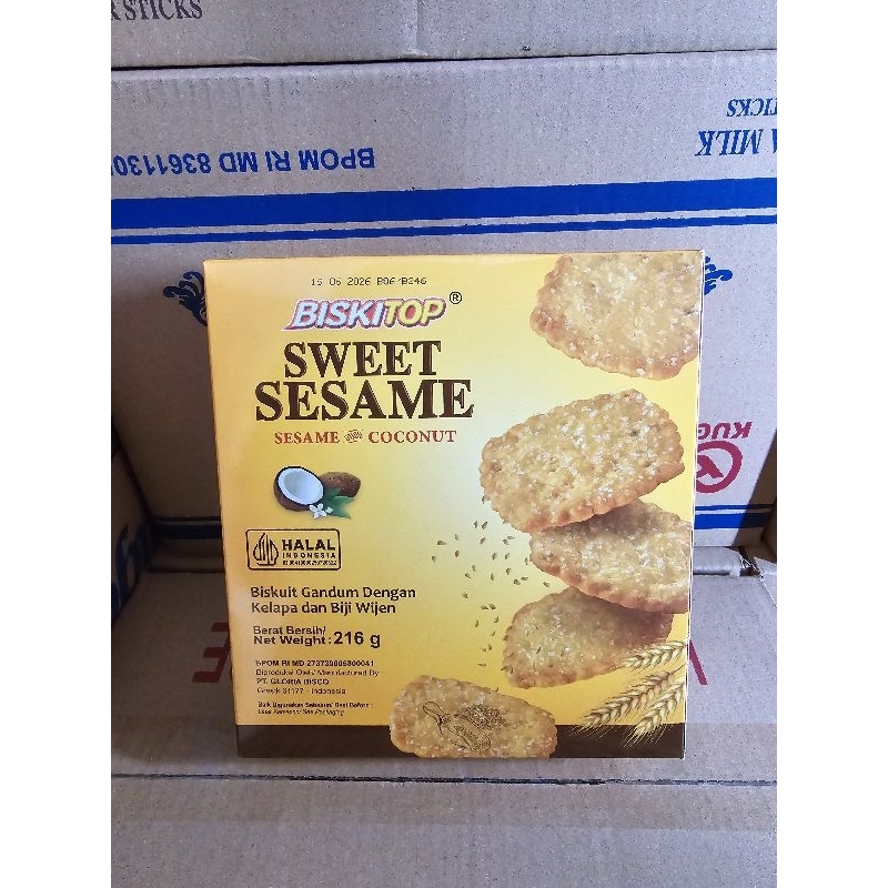 

Biskitop Sweet Sesame 216 gram