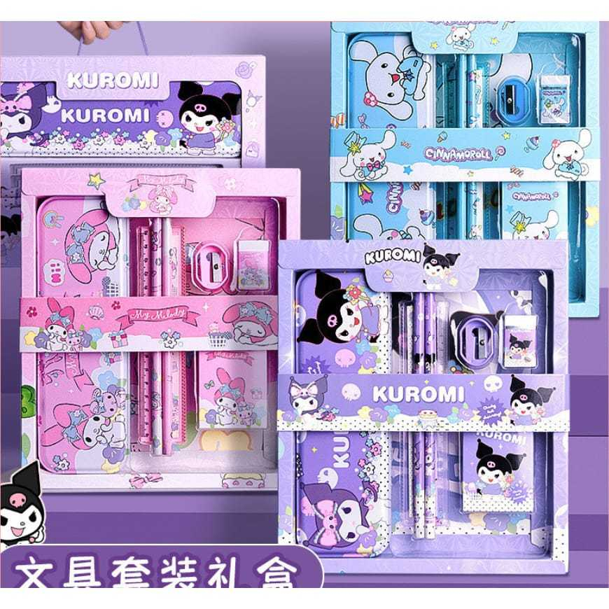 

Paket Alat Tulis Viral Set 7 in 1 Set Stationery 7in1 Karakter Kartun Alat Tulis Anak Sekolah Penghapus Pengaris Kotak Pensil Penggaris Crayon 8015