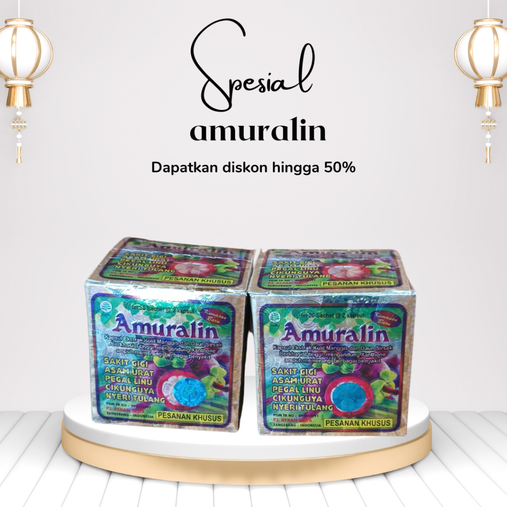 

GROSIR AMURALIN Kapsul Isi 20 sachet @ 2 Kapsul