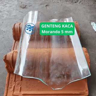 Genteng Kaca Morando Tebal 5 Mm Bahan Premium Tahan Lama Model Cetak Transparan