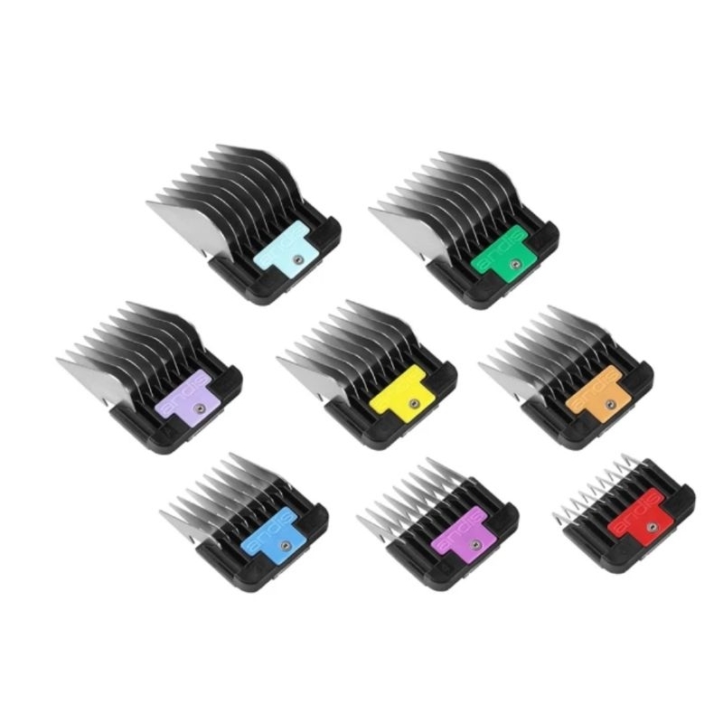 Andis Stainless Steel Attachment guide comb set isi 8 / Sepatu Clipper Andis Agc2