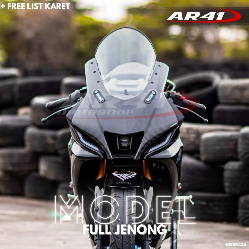 Windshield Full Jenong R15 V4 R15M Visor Clear smoke AR41