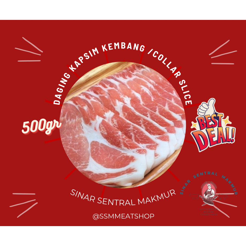 

DAGING KAPSIM KEMBANG / COLLAR SLICE 5MM 1KG