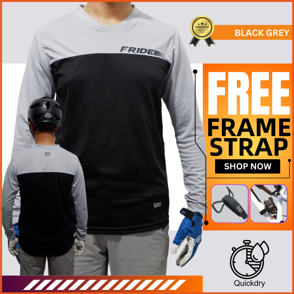 Baju jersey lengan panjang sepeda mtb gowes roadbike lengan panjang pria