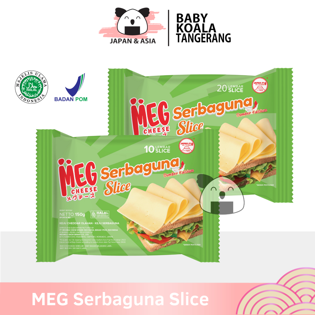 

MEG CHEESE Keju Serbaguna Slice 10 & 20 Halal