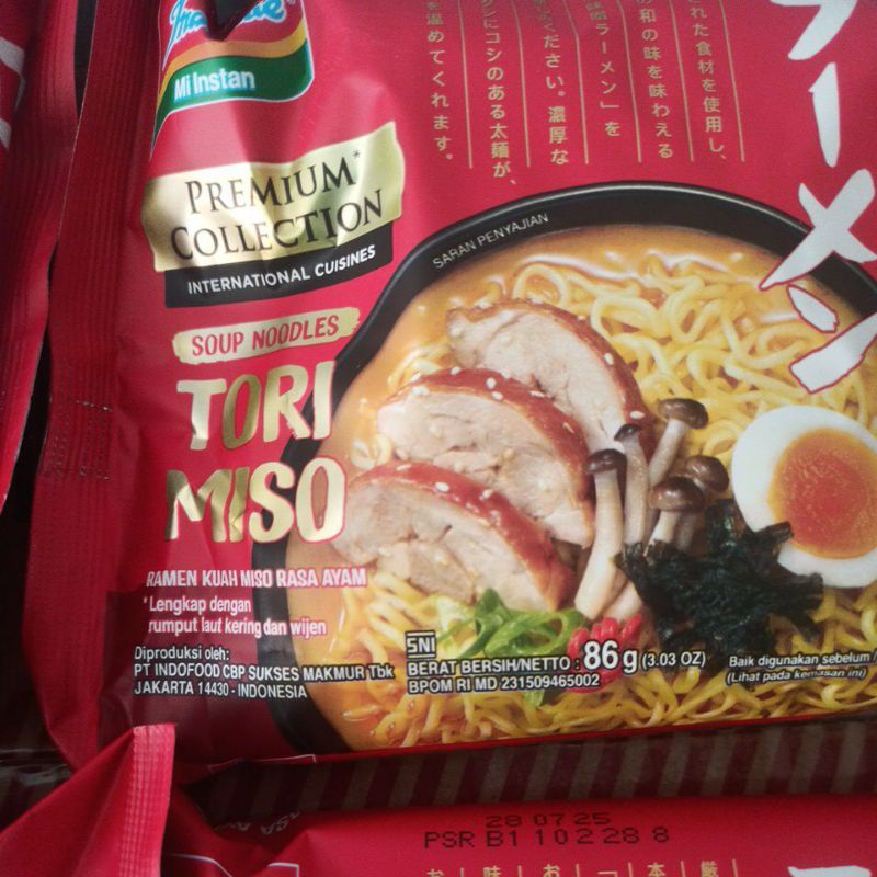 

indomie ramen tori miso 86gr 10 pcs