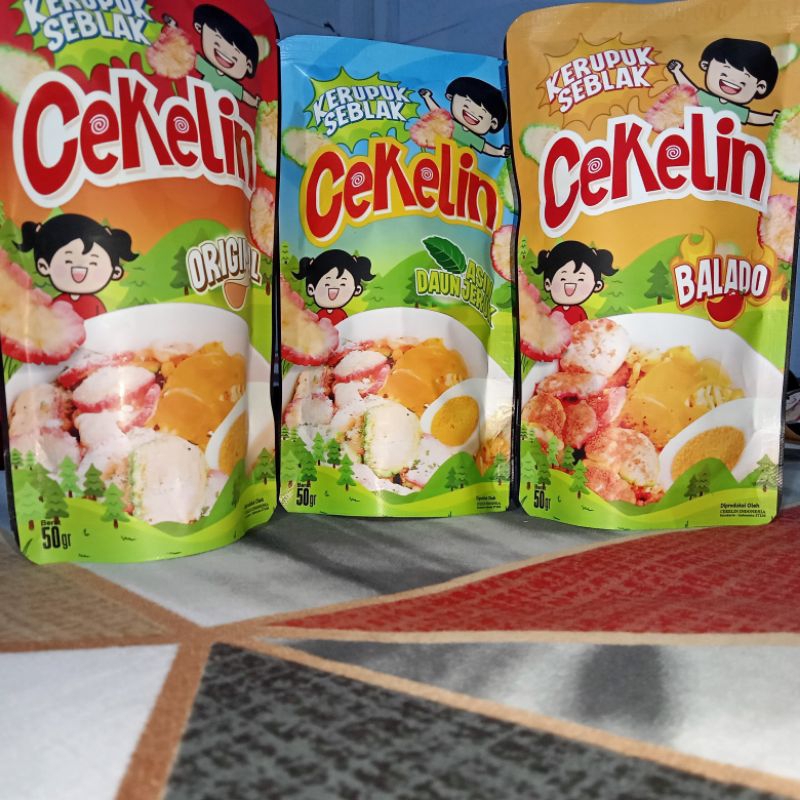 

Sobat ngemil Kerupuk Seblak CEKELIN 50gr