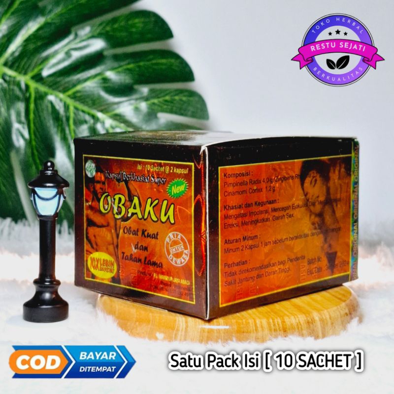 Kapsul Herbal Obaku Original Tahan Lama 1 pack isi [ 10 SACHET ]