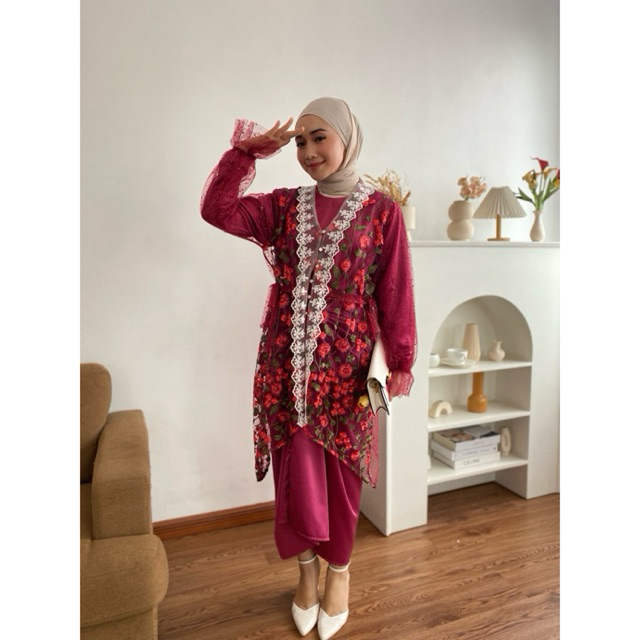 One set kondangan-one set tile premium-Dress kondangan