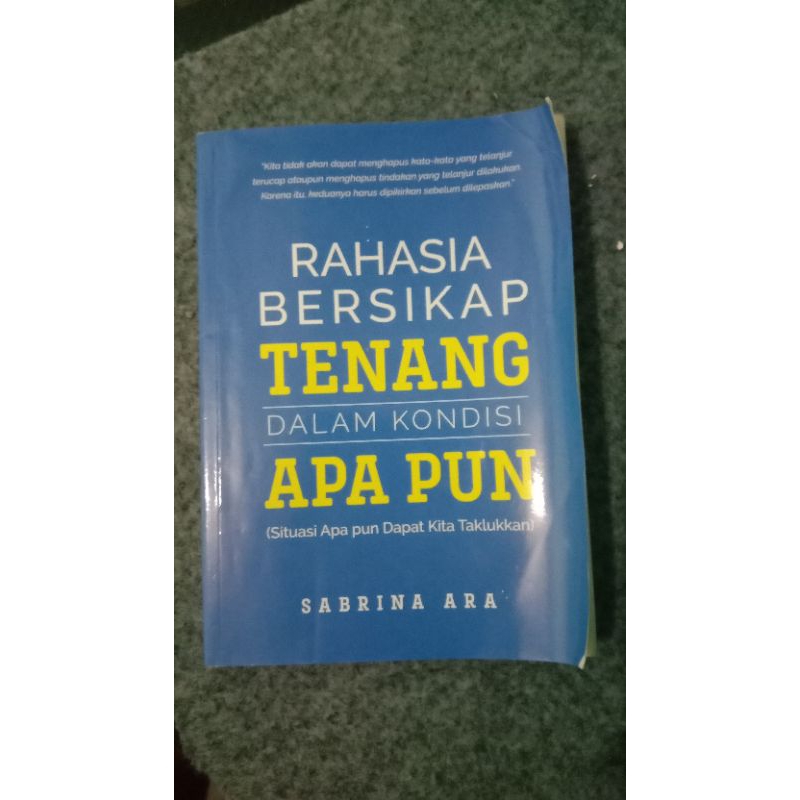 

Buku bersikap tenang dalam kondisi apapun