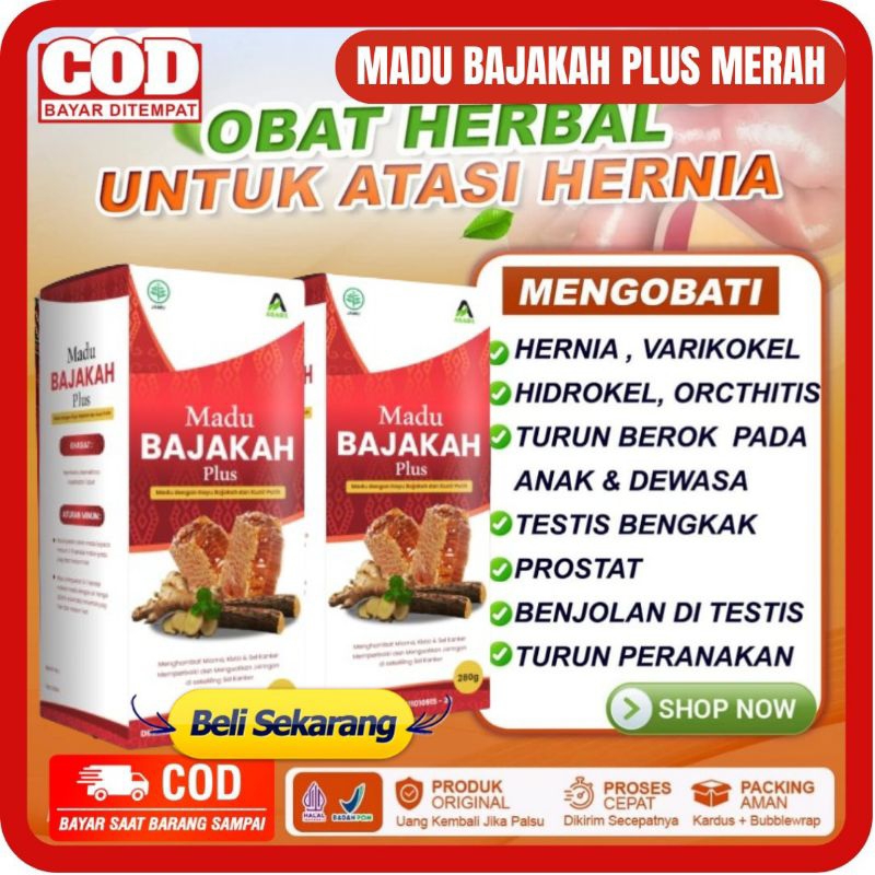 MADU BAJAKAH PLUS MERAH 280 GR - MADU BAJAKAH MERAH Madu Asam Urat Kolesterol Sakit Sendi Encok AMPU