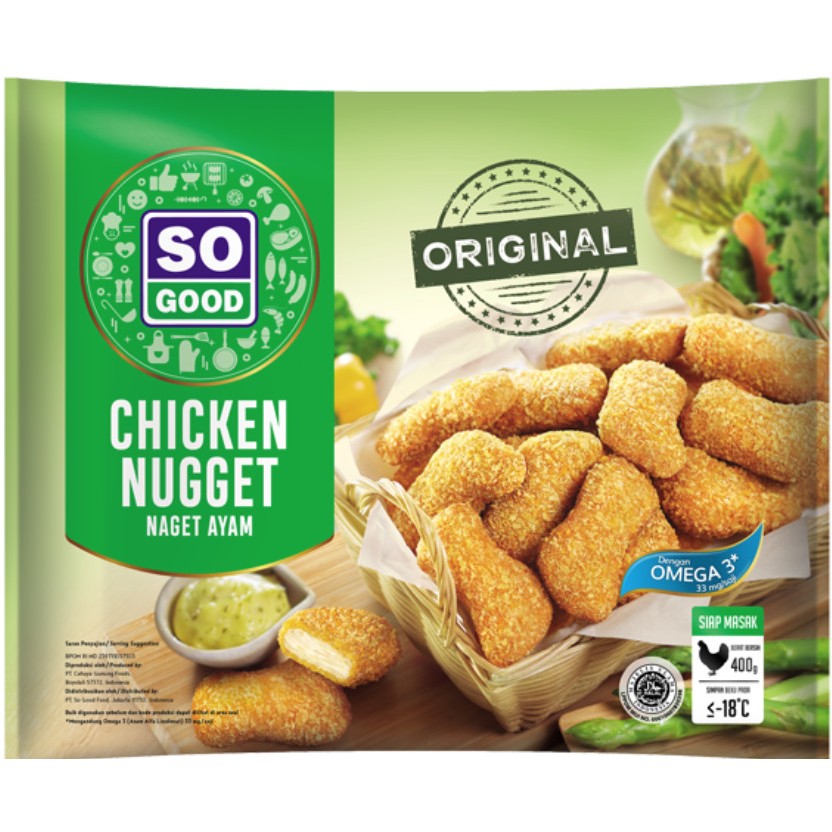 

SO GOOD Naget Ayam Chicken Nugget Original 400 gram