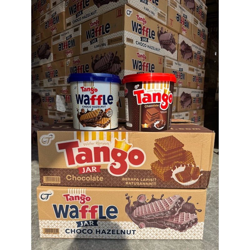 

( Karton ) Tango Waffle Jar Choco Hazelnut - Tango Wafer Coklat Timba x 6pcs