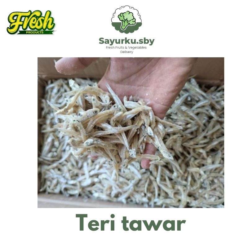 

Sayurku.sby (bisa kirim instan) Teri Tawar 100gr