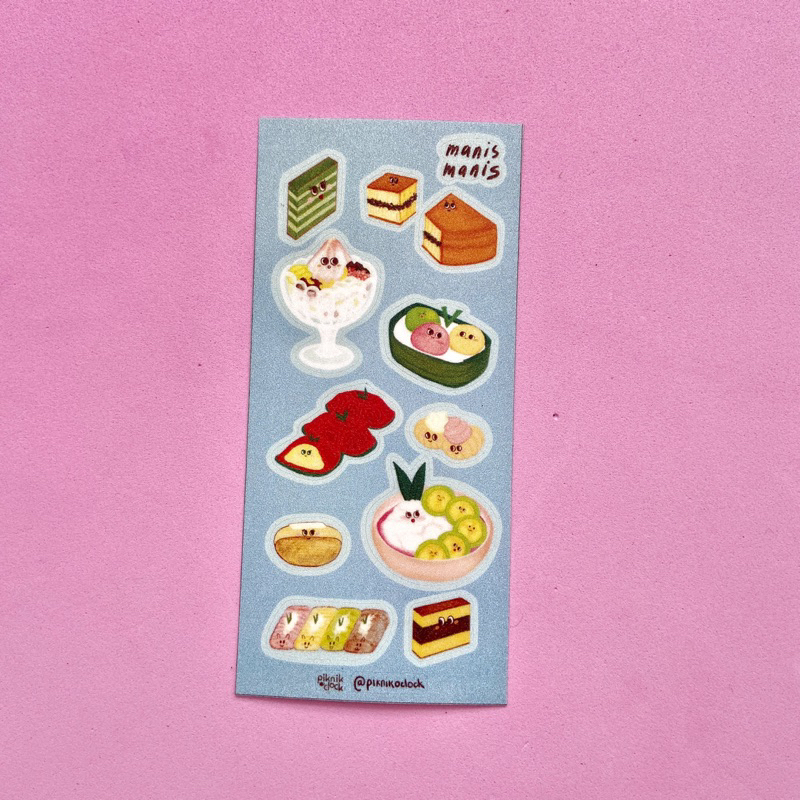 

Deco Vinyl Sticker Sheet - Manis Manis Jajan Pasar Indonesia