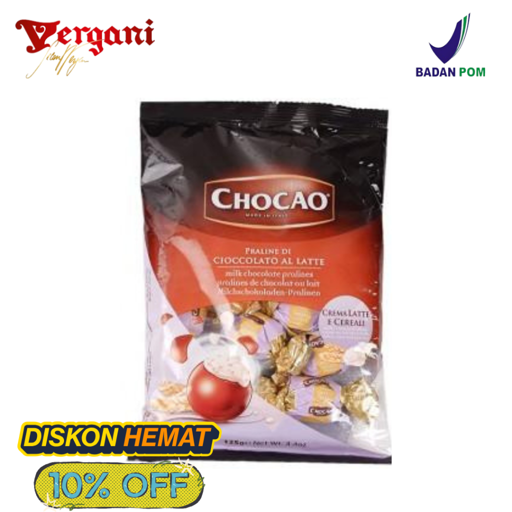 

Vergani Chocao Crema Latte e Cereali | Coklat Italia | 100gr