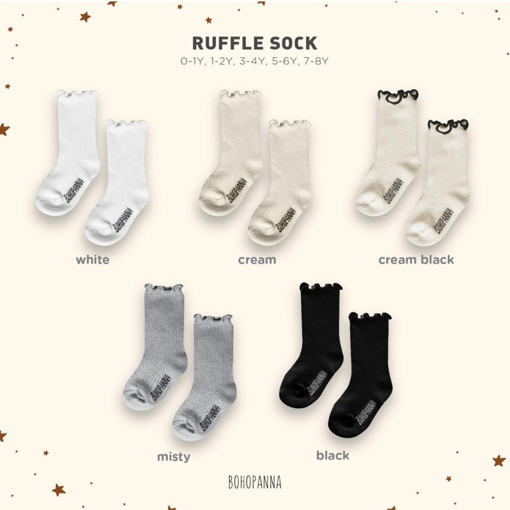 Giggles - Ruffle Sock | Bohopanna ( Kaos Kaki Ruffle )