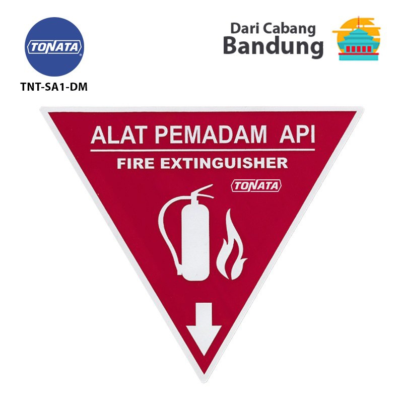 Segitiga APAR Tonata / Rambu Akrilik Alat Pemadam Api Ringan Tonata