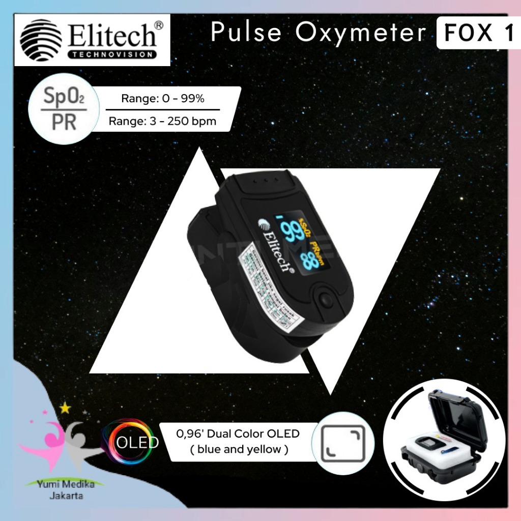 PULSE OXYMETER ELITECH FOX1/SPO2 ELITECH/PENGUKUR DETAK JANTUNG O2