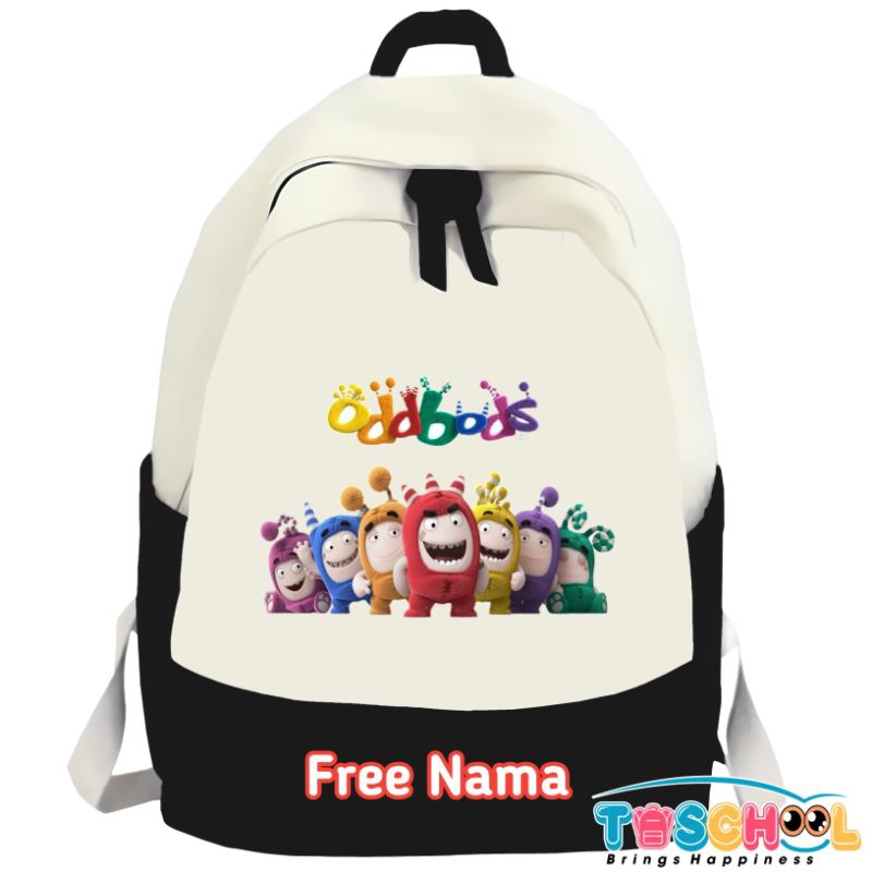TAS RANSEL ANAK ODDBODS FREE NAMA
