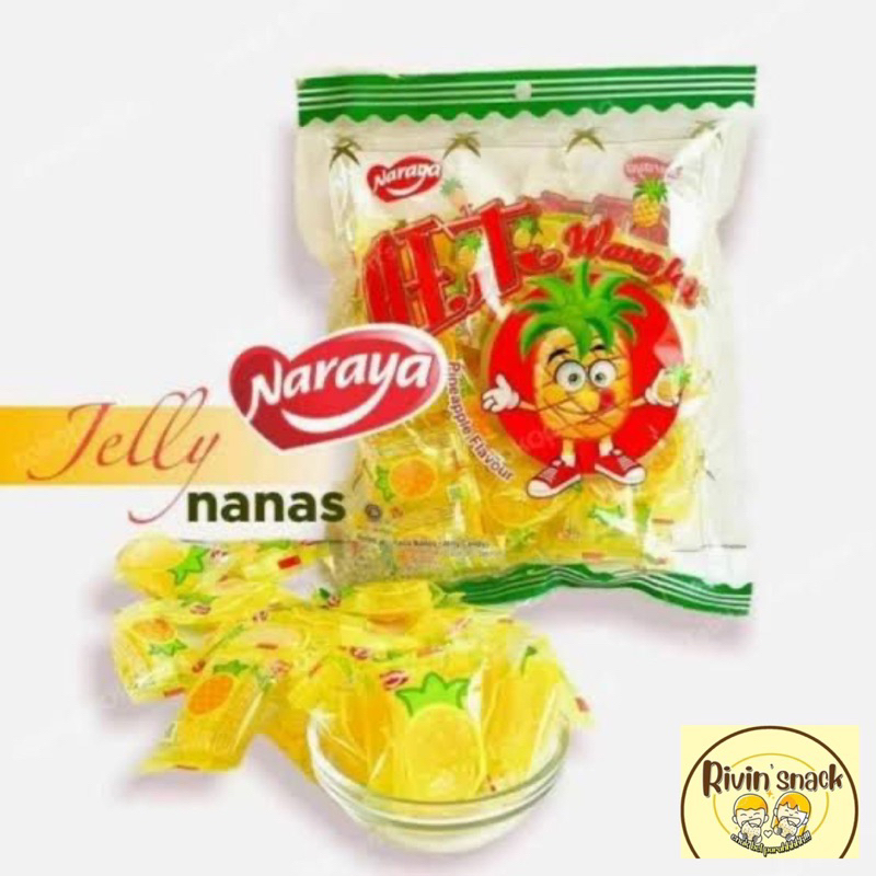 

PERMEN NARAYA JELLY NANAS 400gr / JELI JERUK 500gr (EXP 2026) HALAL MUI