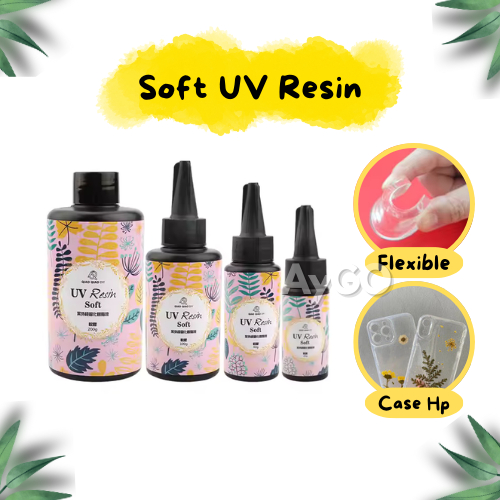 Soft UV Resin / UV Resin Flexible / Crystal Clear UV Curing Epoxy Resin Soft