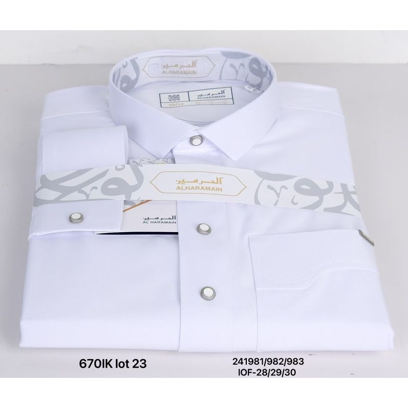 Terbaru (Woll) Gamis Al Haramain Premium Kerah Kemeja Manset