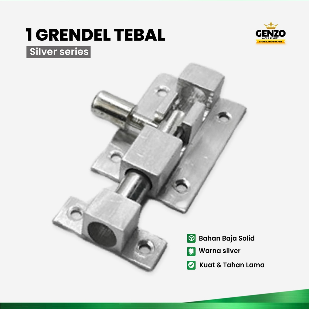Sunbloom Genzo Paket Satu Set Jendela Hak Angin Engsel Tebal Grendel Jumbo Baut Lengkap
