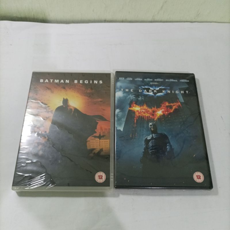DVD original region 2 Batman Begins dan The Dark Knight (2 disc masing-masing)/perjudul