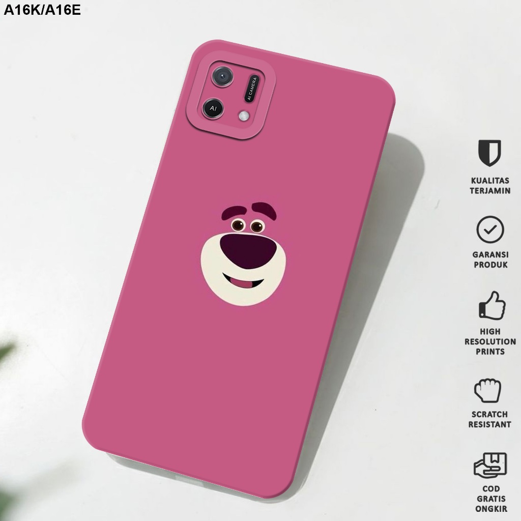 Case Oppo A16K/A16E - Casing Hp Oppo A16K/A16E Motif Lotso - Softcase Oppo A16K/A16E - Softcase Hp O