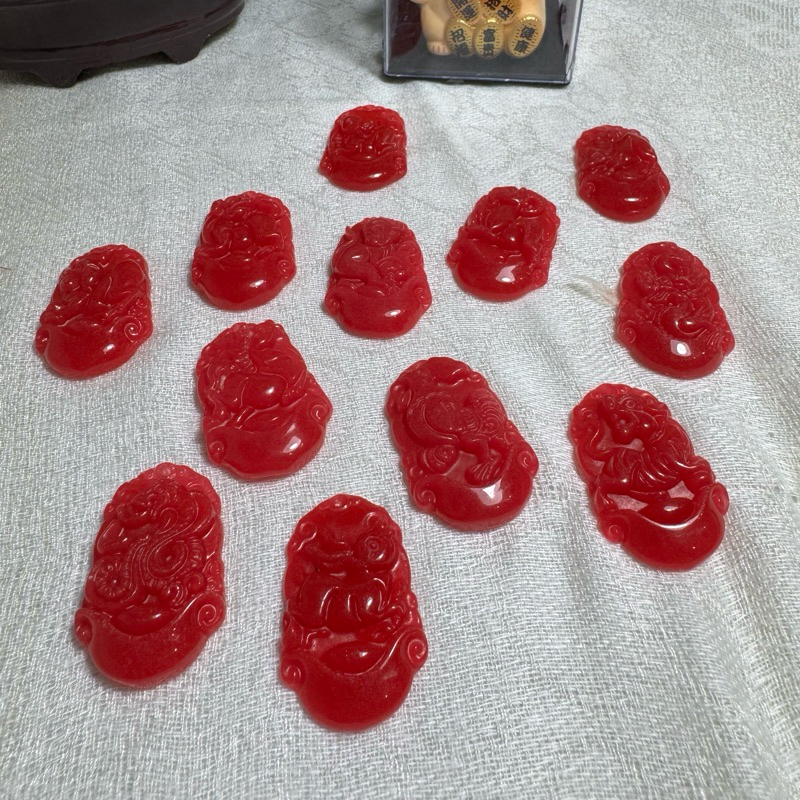 liontin kalung pendant necklace 12 shio chinese zodiac giok jade