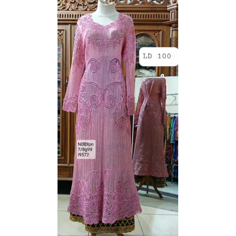 kebaya lampung sulam tangan usus panjang