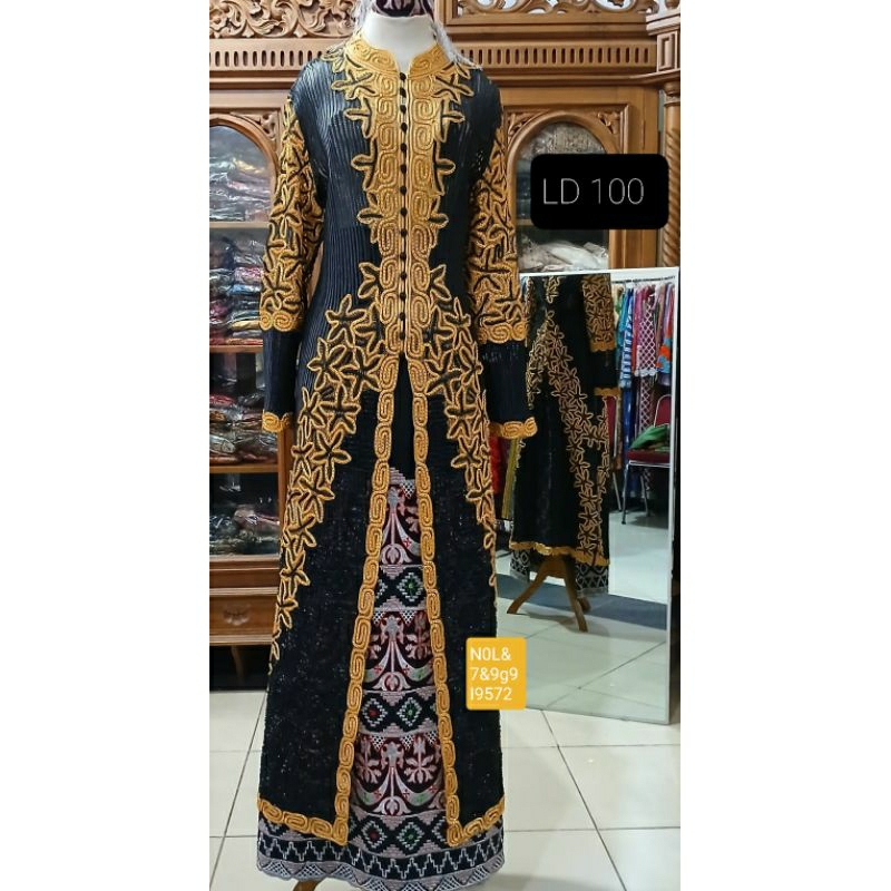 kebaya sulam usus lampung sulam tangan panjang payet