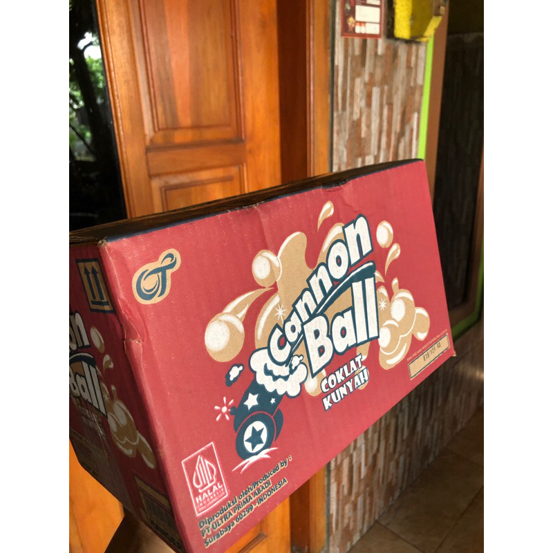 

permen cannon ball coklat