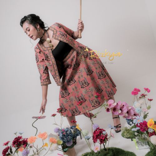 Rizkya Batik Setelan Andin Rok Pias A