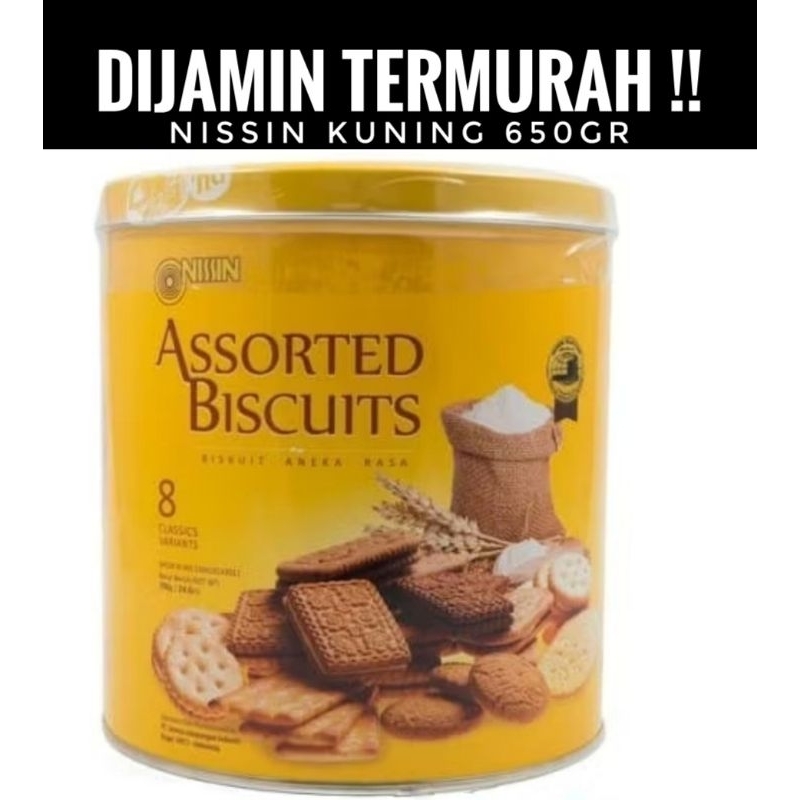 

NISSIN Assorted Biskuit Kaleng Kuning Yellow Biscuit