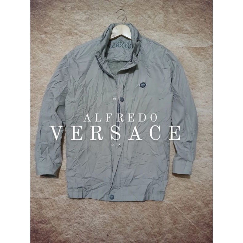 jaket ALVREDO VERSACE model casual full embos pria second/bekas/preloved