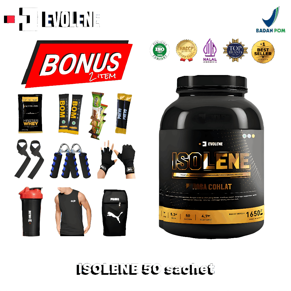 Evolene Isolene Whey Protein Isolate 50 sachet Whey Protein Isolate