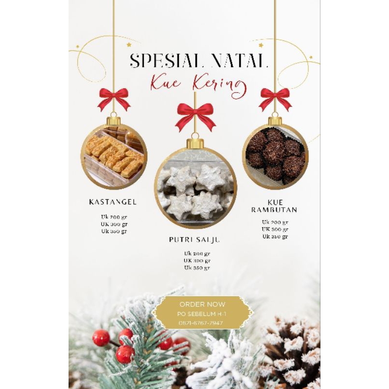 

Kue Kering Promo Terbatas Bulan Desember Beli 5 Gratis 1