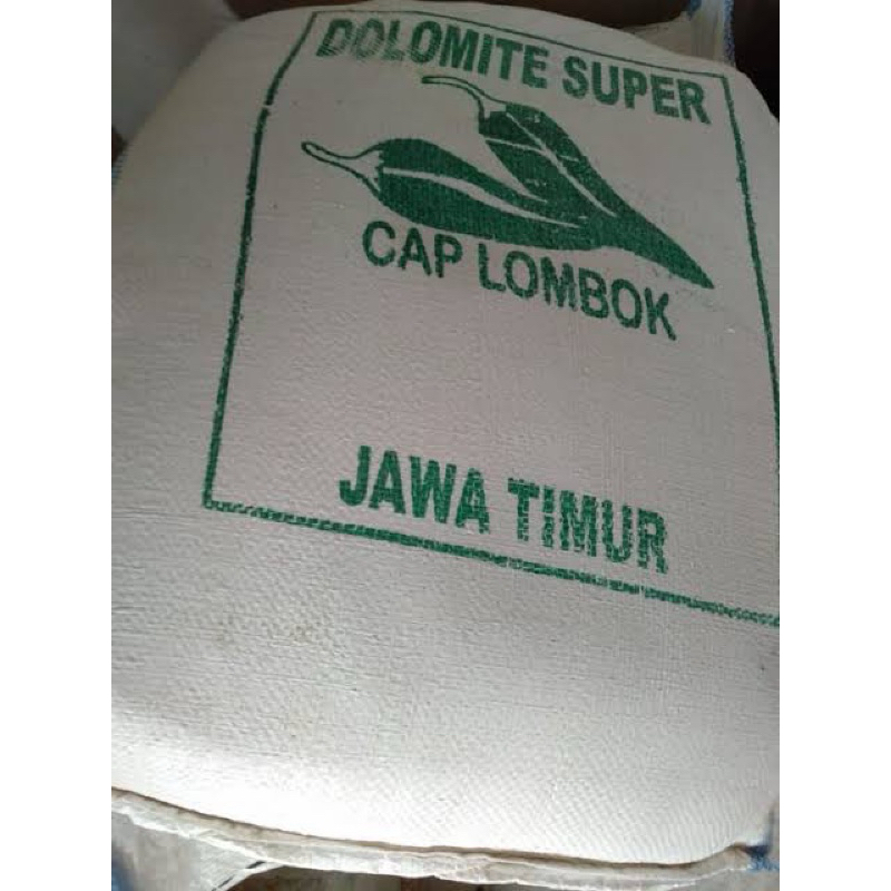 kapur dolomit super cap lombo kemasan 25kg