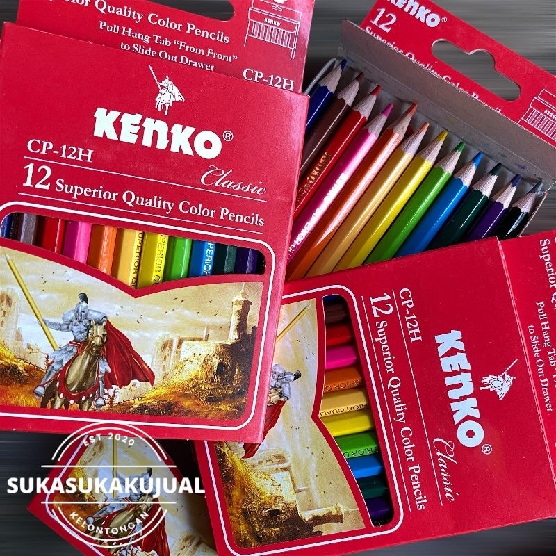

pensil warna kenko 12 warna pendek