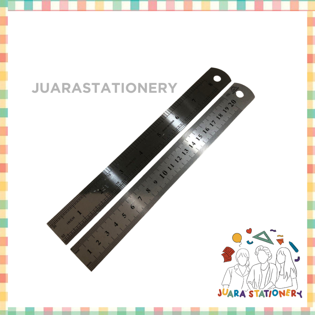 

(1155) Penggaris Besi V-TEC 20cm / Penggaris Panjang / Penggaris / Alat Ukur / Mistar / Pengaris Besi Stainless Stain Less Steel Stainlis 30cm / Ruler
