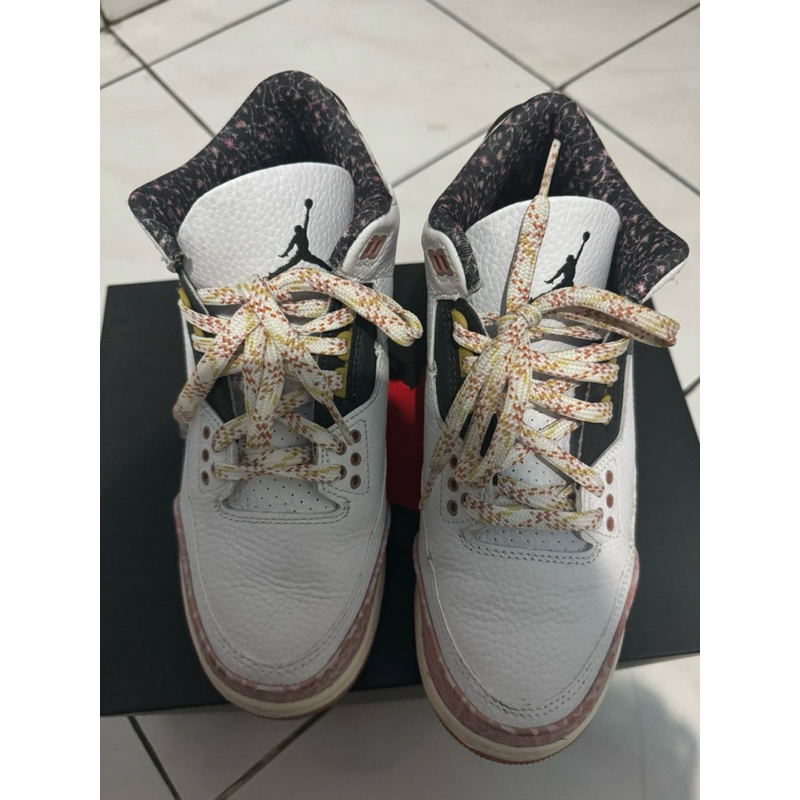 “SECOND” air jordan 3 retro GS “vintage floral” white stardust BNIB 100% authentic