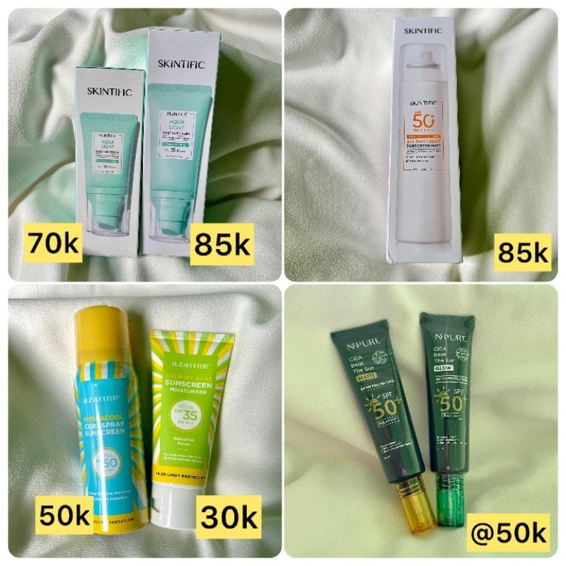 SUNSCREEN SKINTIFIC NPURE AZARINE ORIGINAL 100%