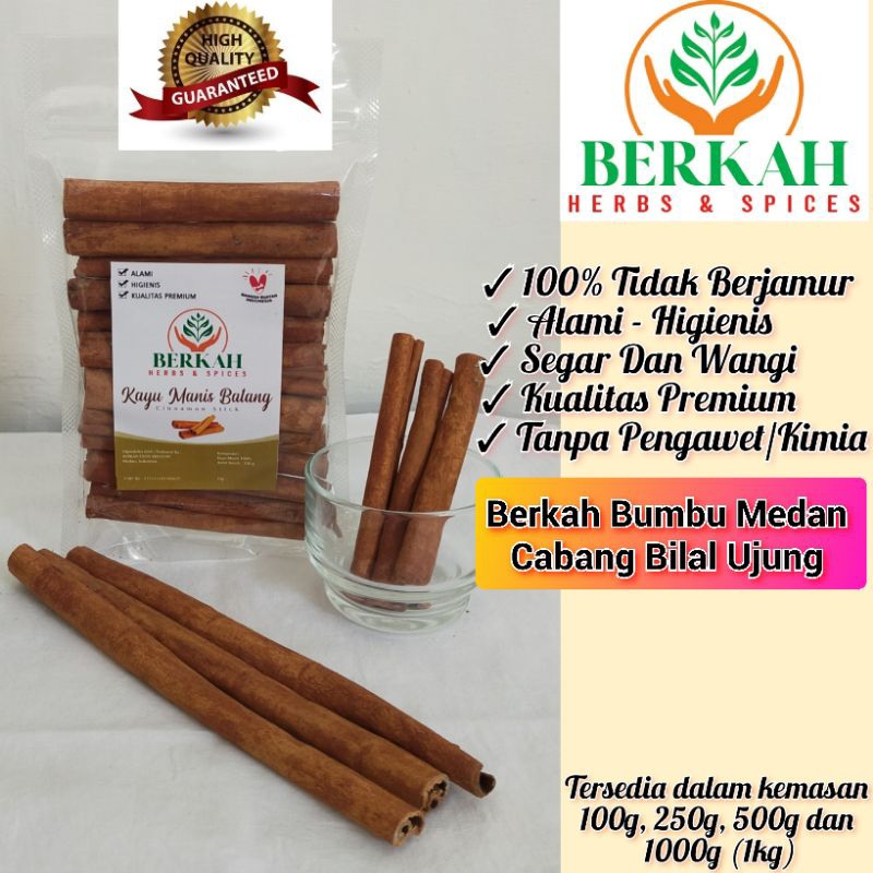

Kayu Manis Batang Berkah 100gr Cinnamon Stick Kualitas Premium Halal