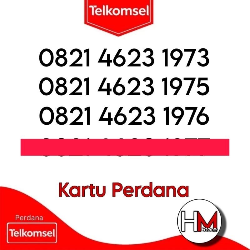 KARTU PERDANA TELKOMSEL , NOMOR CANTIK TELKOMSEL , KARTU TELKOMSEL